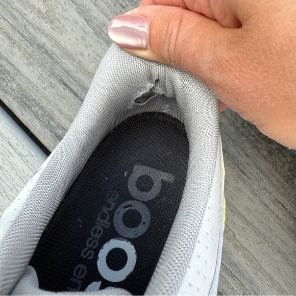 Adidas Adipower Boost Mens 10.5 White and Grey Golf Cleats - Picture 9 of 16